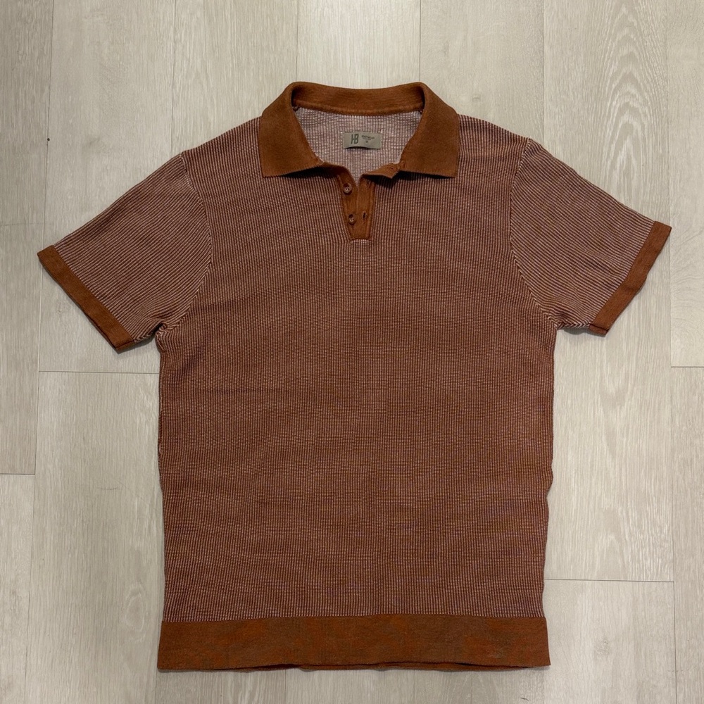 Knitwear Brown Polo Shirt Size Medium